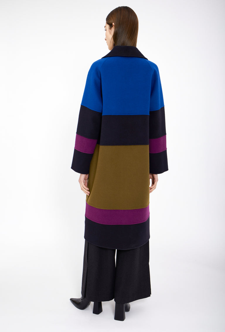 Odeeh Double Face Cashmere-Wool Mantel, Multicolor Online