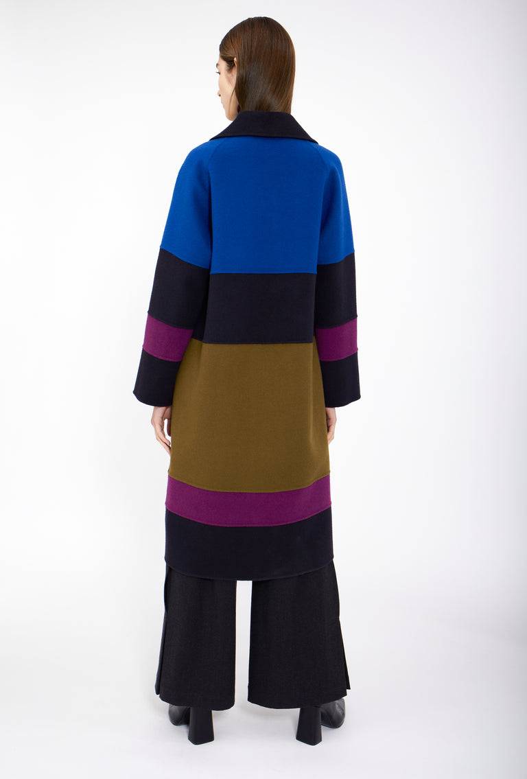 Odeeh Double Face Cashmere-Wool Mantel, Multicolor Online