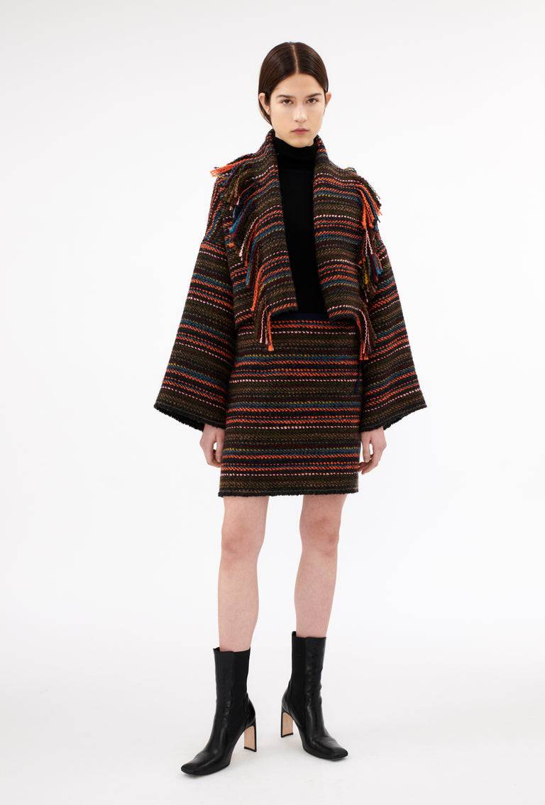 Odeeh Multicolor Stripe Jacke, Charcoal Angebote