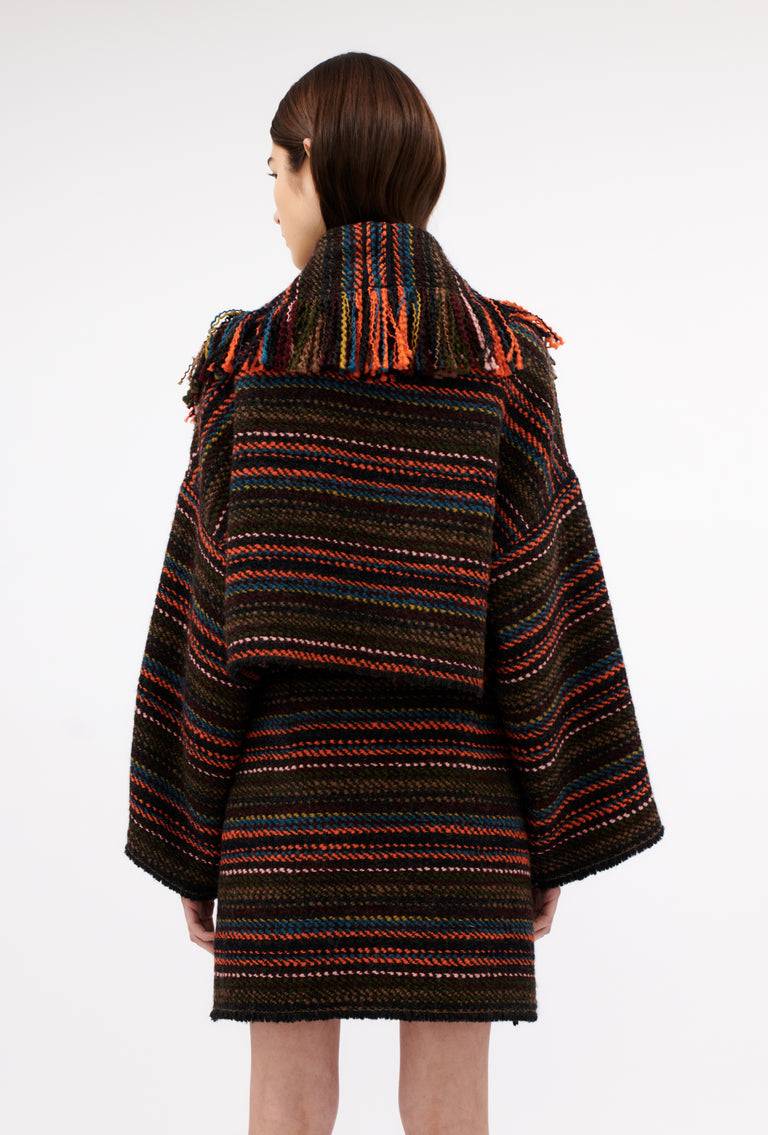 Odeeh Multicolor Stripe Jacke, Charcoal Angebote