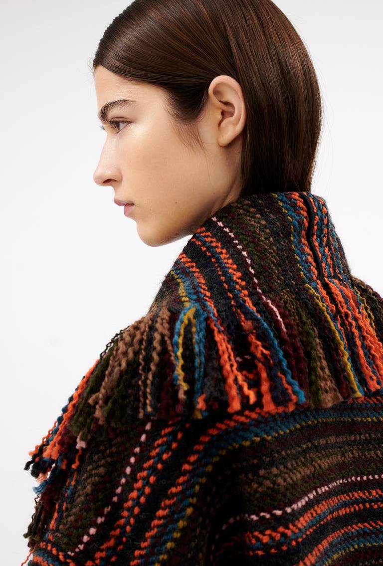 Odeeh Multicolor Stripe Jacke, Charcoal Angebote