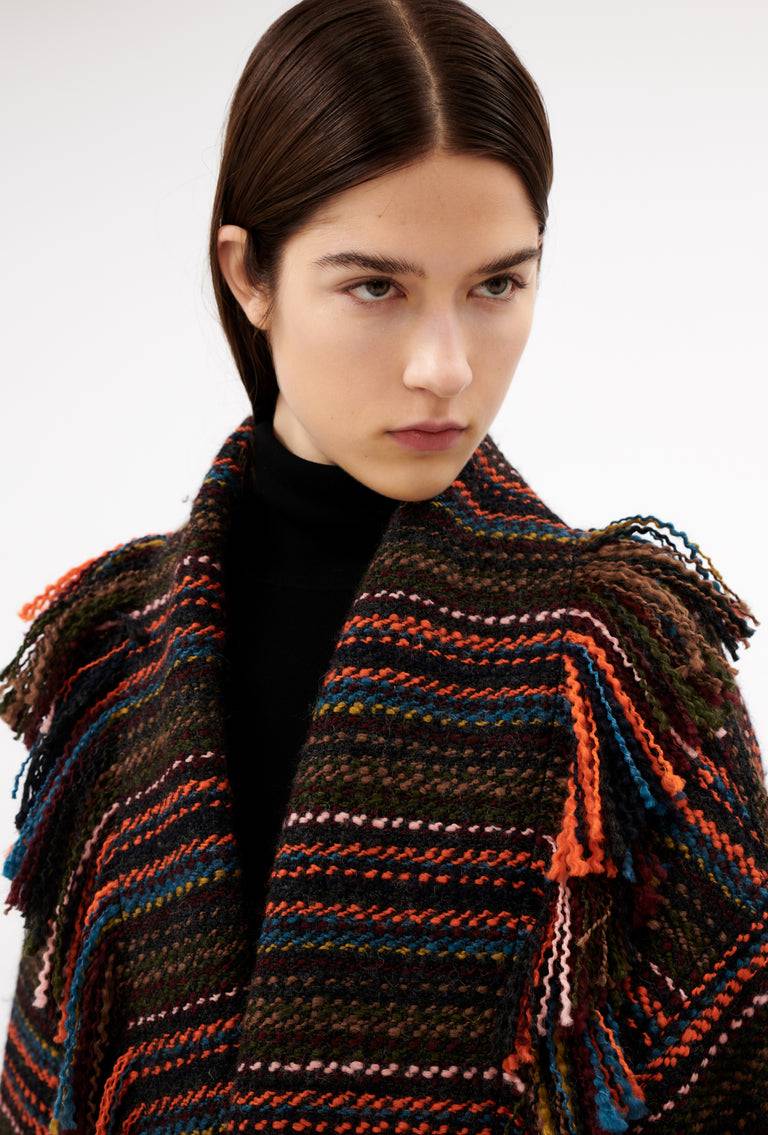 Odeeh Multicolor Stripe Jacke, Charcoal Angebote
