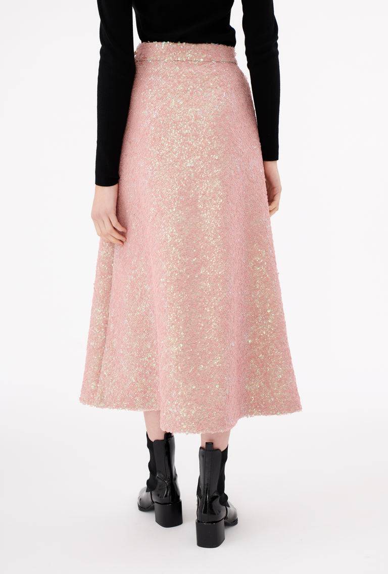Odeeh Terry Sequins Rock, Rosé im Angebot