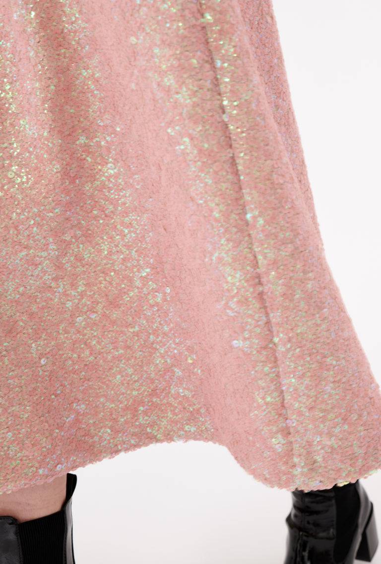 Odeeh Terry Sequins Rock, Rosé im Angebot