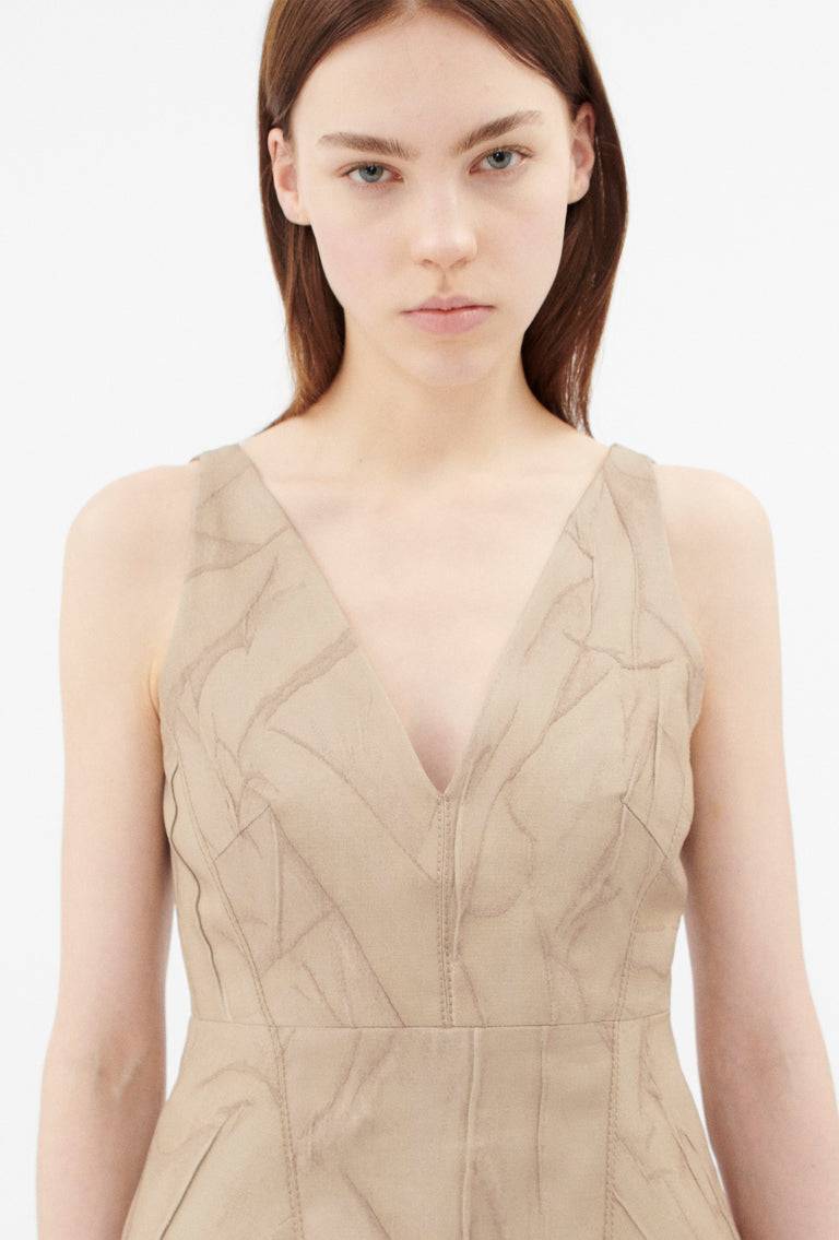 Odeeh Crinkled Duchesse Stonewashed Top, French Beige Muttertagsangebot