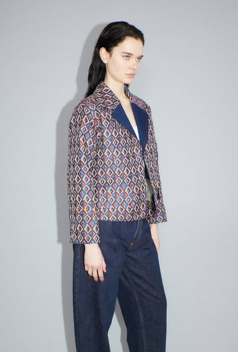 Odeeh Ethno Rhombs Jacke, Sapphire Valentinstagsangebot