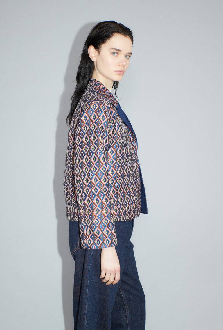 Odeeh Ethno Rhombs Jacke, Sapphire Valentinstagsangebot