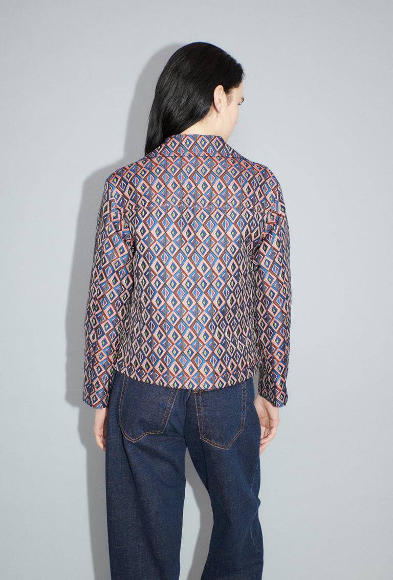 Odeeh Ethno Rhombs Jacke, Sapphire Valentinstagsangebot