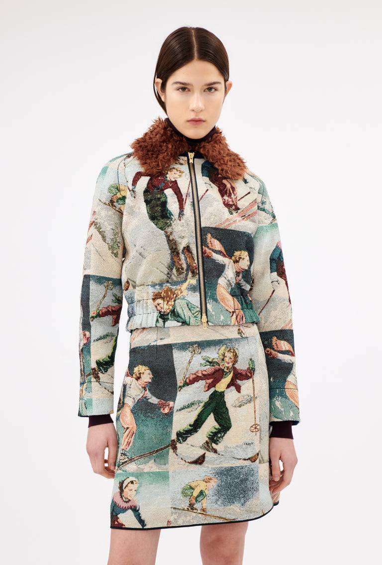 Odeeh Alpine Postcards Jacke, Multicolor Heißer Verkauf