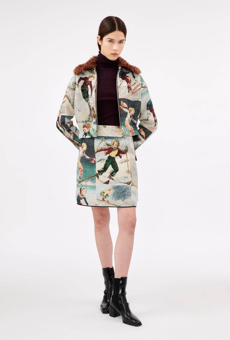 Odeeh Alpine Postcards Jacke, Multicolor Heißer Verkauf