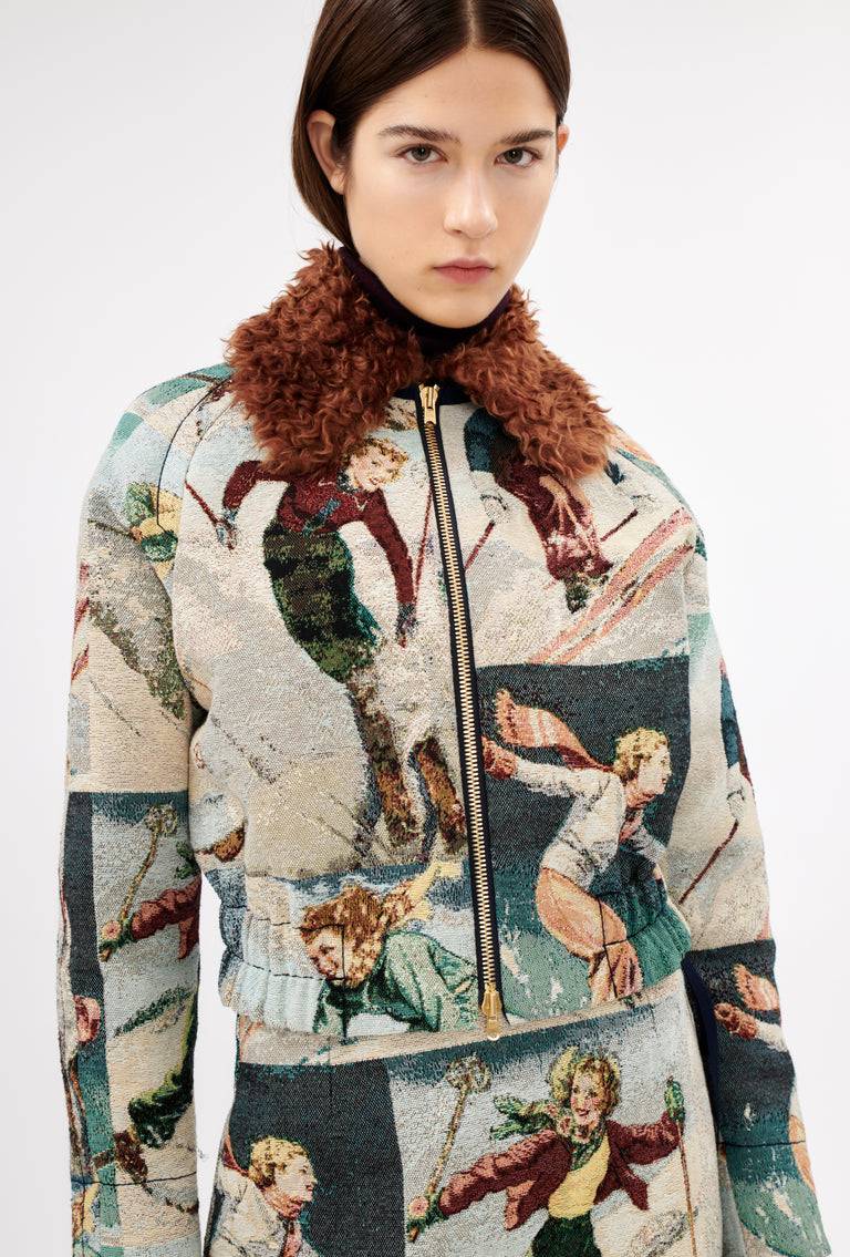 Odeeh Alpine Postcards Jacke, Multicolor Heißer Verkauf