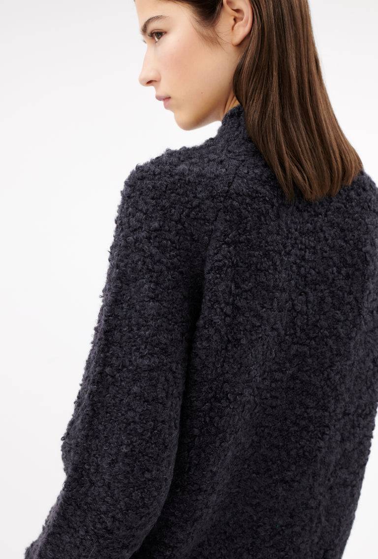 Odeeh Alpaca Boucle Pullover, Basalt Online Outlet