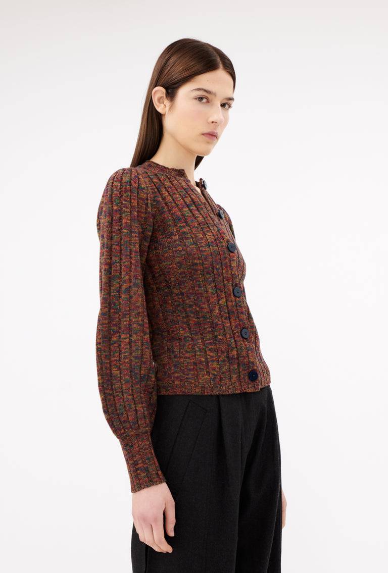 Odeeh Superfine Merino Cardigan, Multicolor Saisonale Angebote