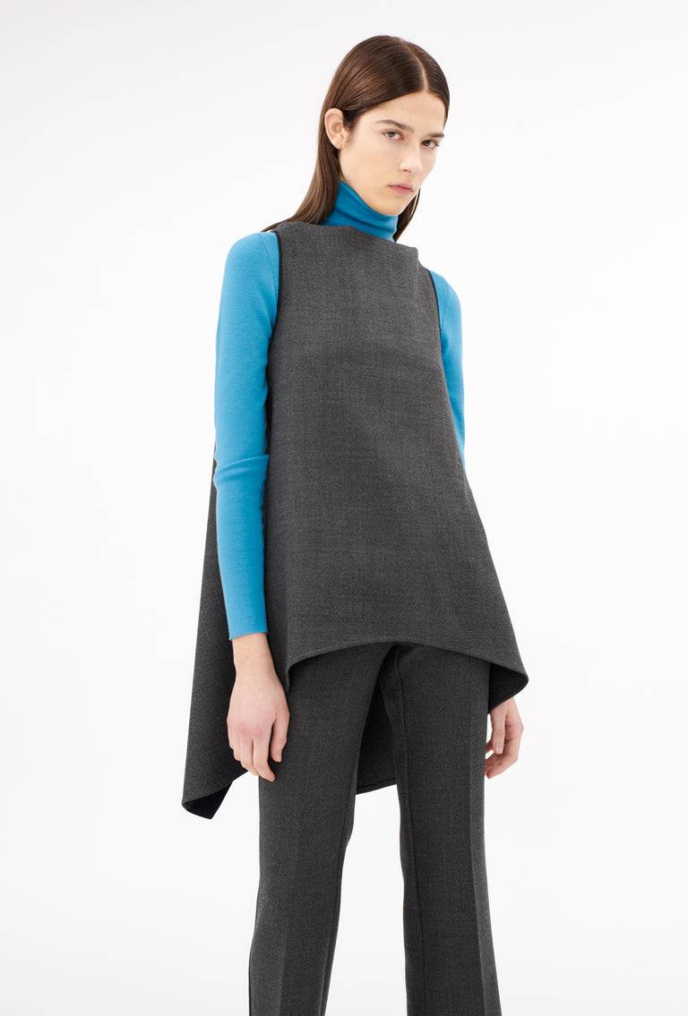 Odeeh Savile Row Wool Pique Top, Charcoal Sonderangebote