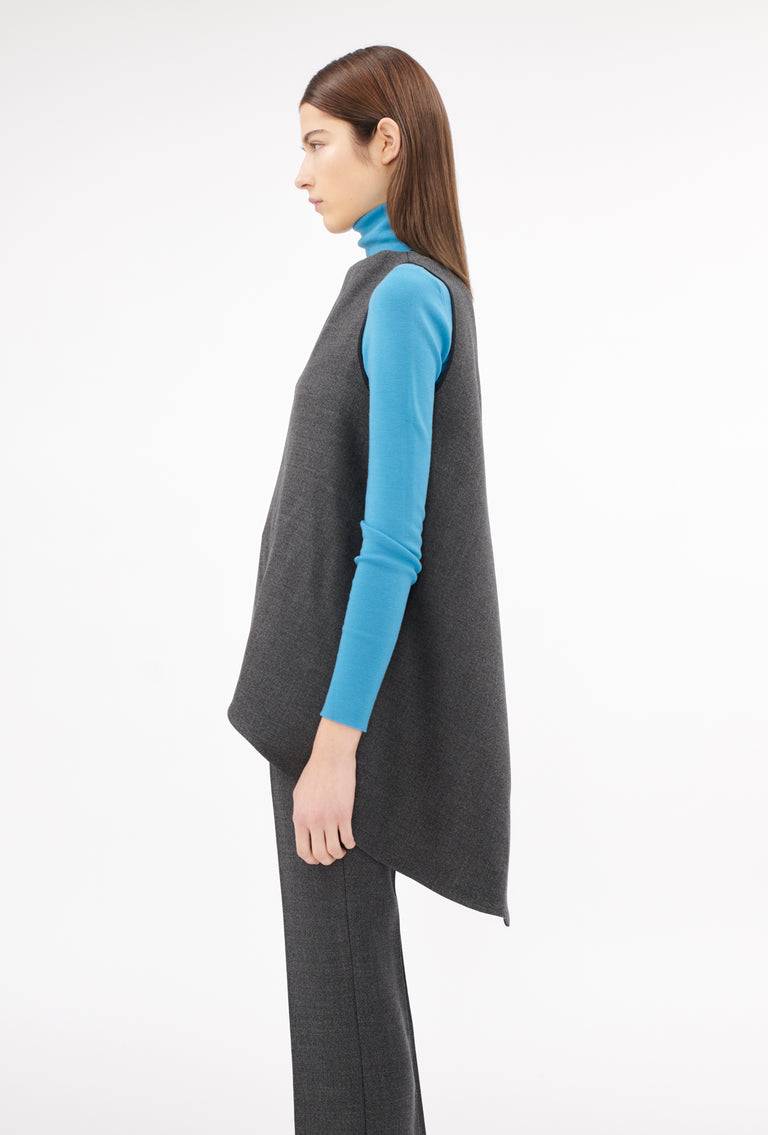 Odeeh Savile Row Wool Pique Top, Charcoal Sonderangebote