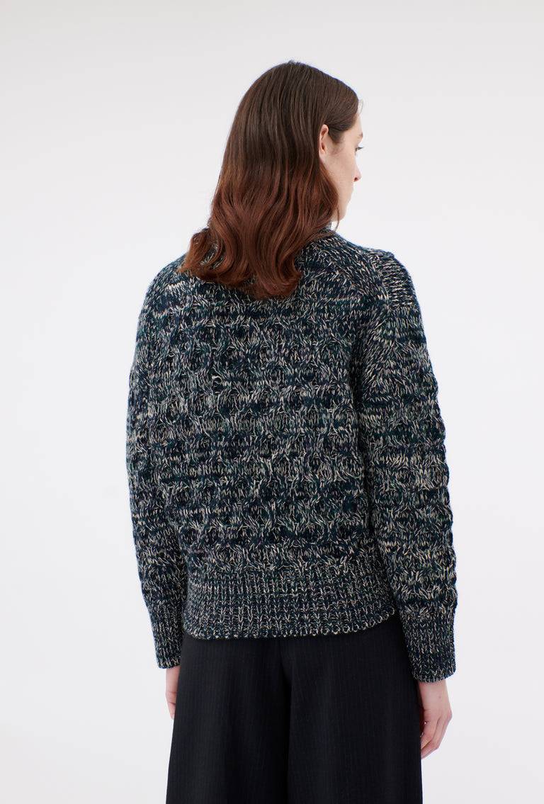 Odeeh Cash-Wool-Mouline Pullover, Juniper VIP-Rabatte