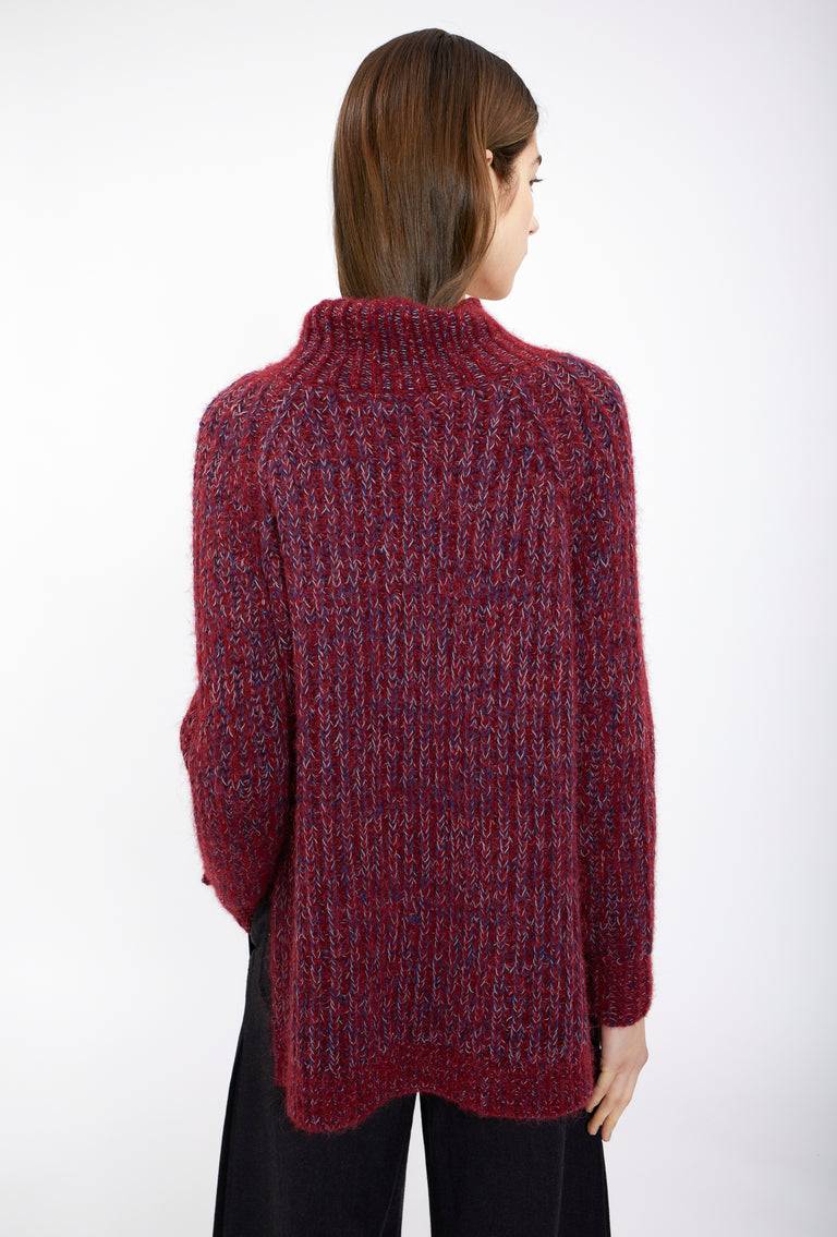 Odeeh Multiyarn Mix Pullover, Pomegranate Begrenzte Freigabe