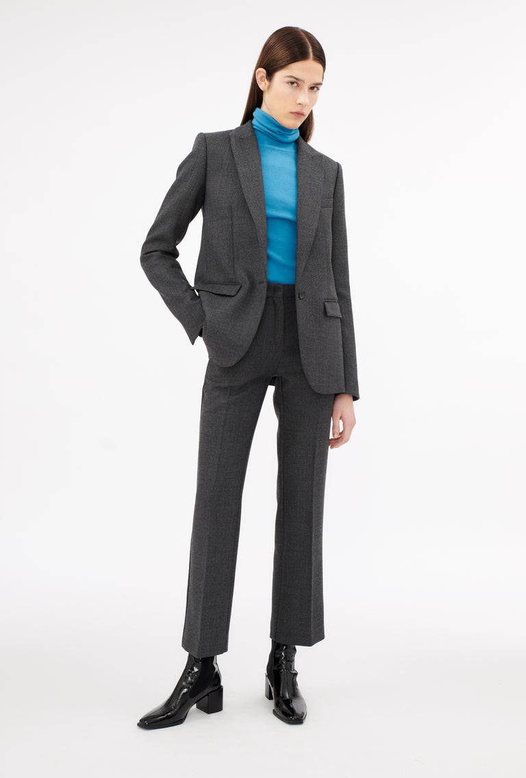 Odeeh Savile Row Wool Pique Blazer, Charcoal Zeitbegrenzte Promotion