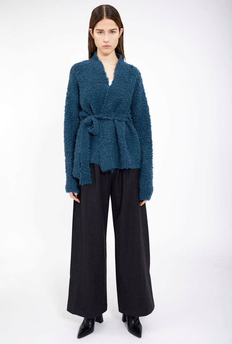 Odeeh Alpaca Boucle Cardigan, Peacock Green Bis zu 65% Rabatt