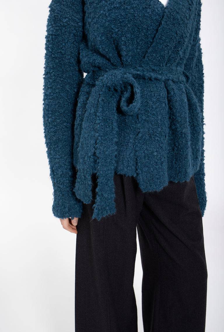 Odeeh Alpaca Boucle Cardigan, Peacock Green Bis zu 65% Rabatt