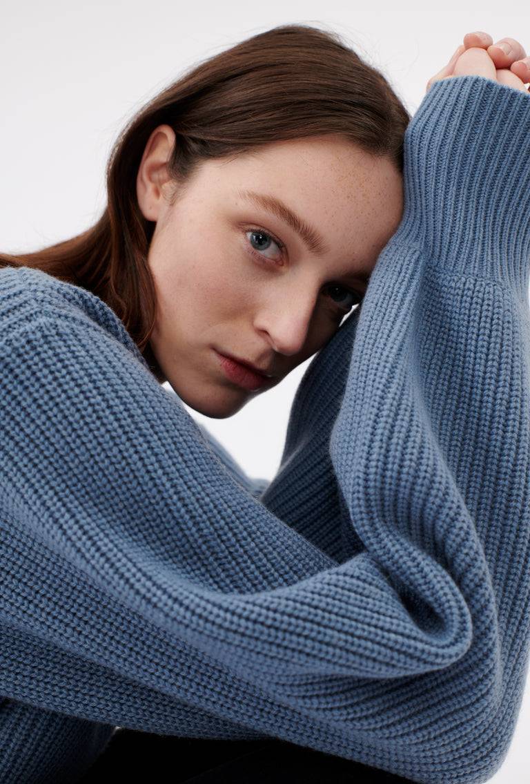 Odeeh Cash-Wool-Mix Pullover, Frosty Blue Discount Store für neue Produkte