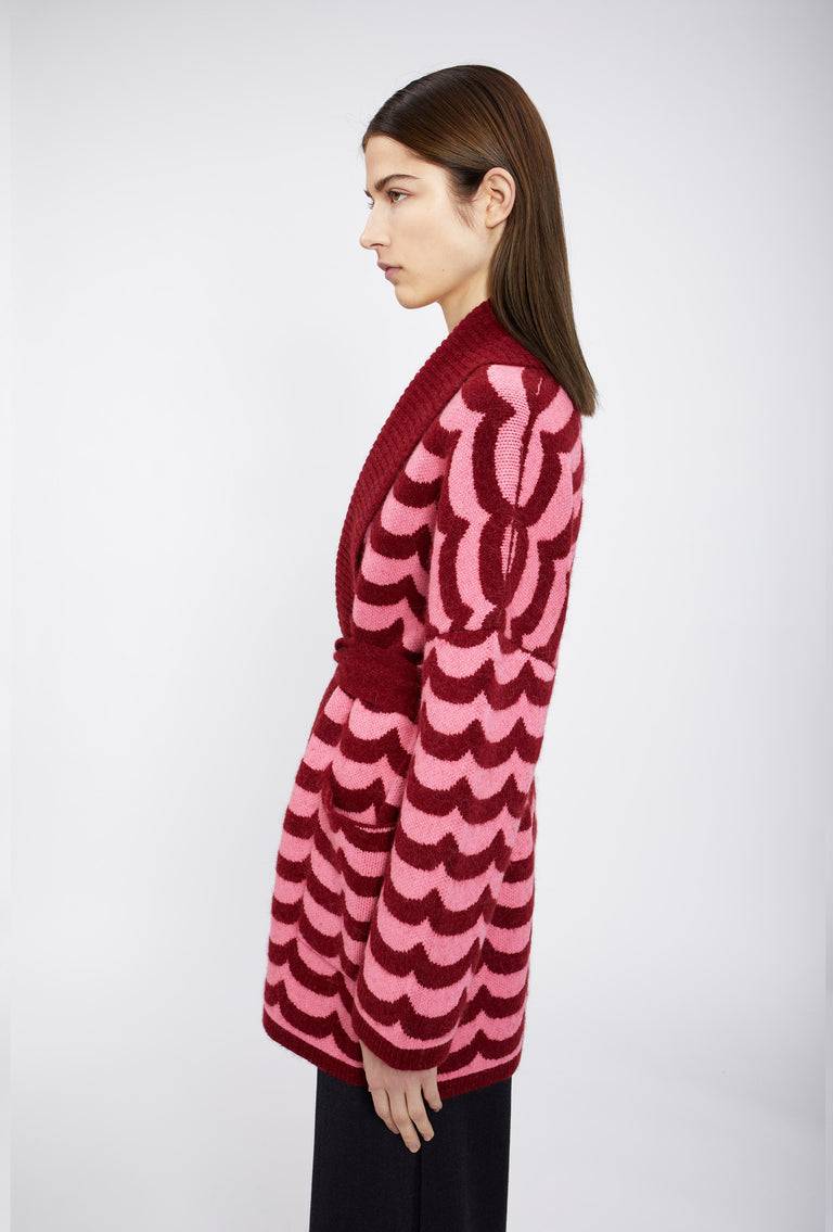 Odeeh Waves Cardigan, Pomegranate Riesige Rabatte
