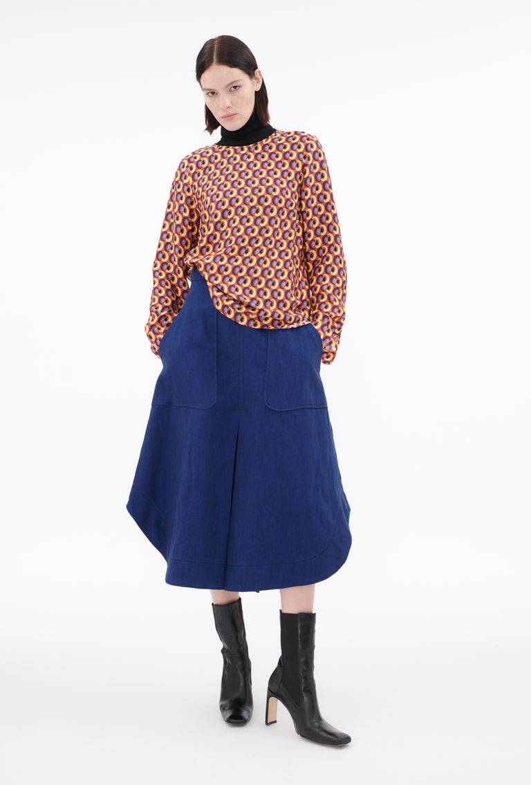 Odeeh Arabesques Bluse, Brick red Kostenloser Versand international