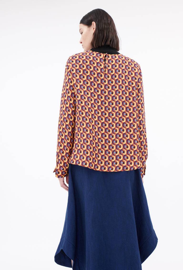 Odeeh Arabesques Bluse, Brick red Kostenloser Versand international