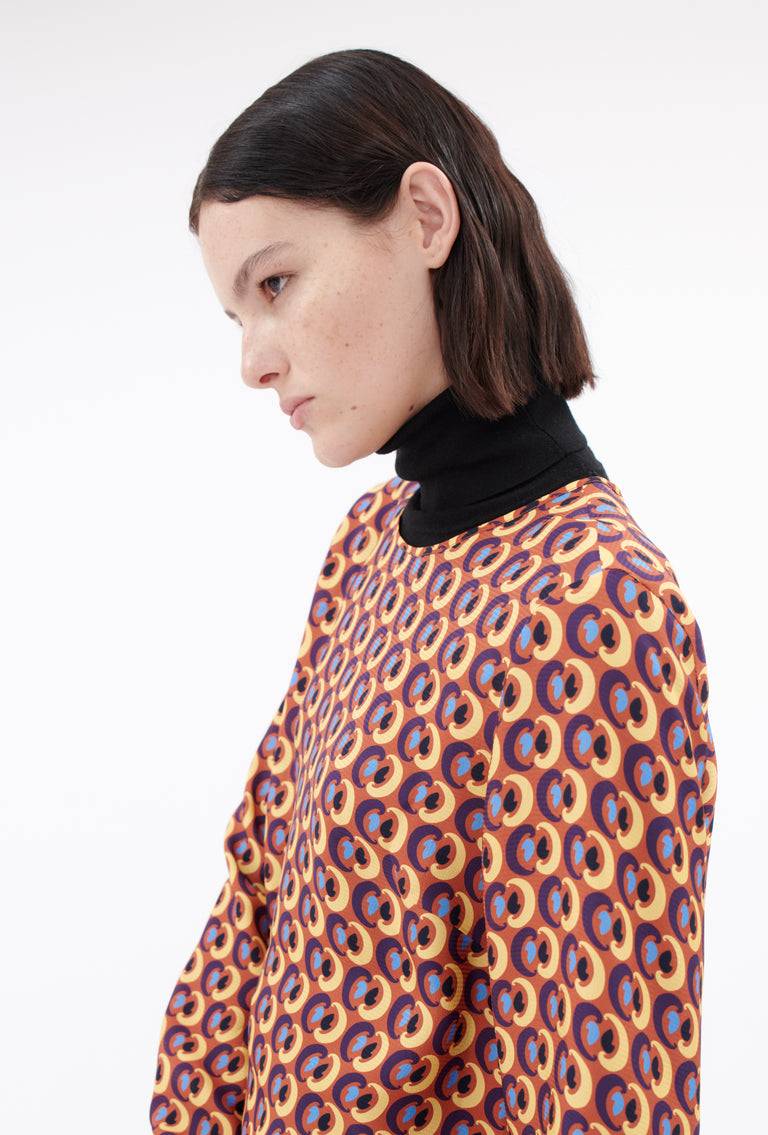Odeeh Arabesques Bluse, Brick red Kostenloser Versand international