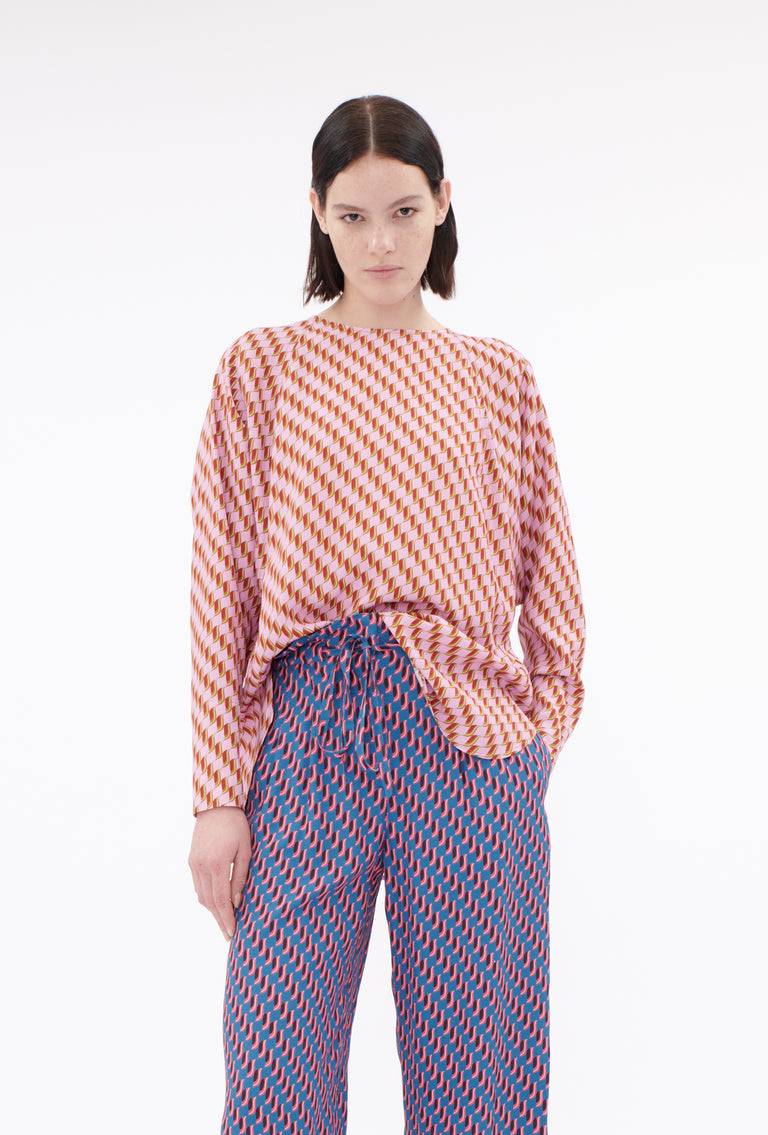 Odeeh Diagonal Waves Bluse, Candy Black Friday Preise