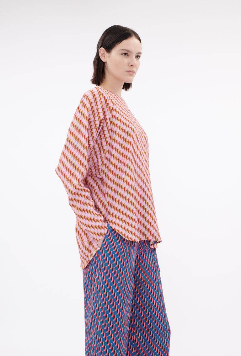 Odeeh Diagonal Waves Bluse, Candy Black Friday Preise