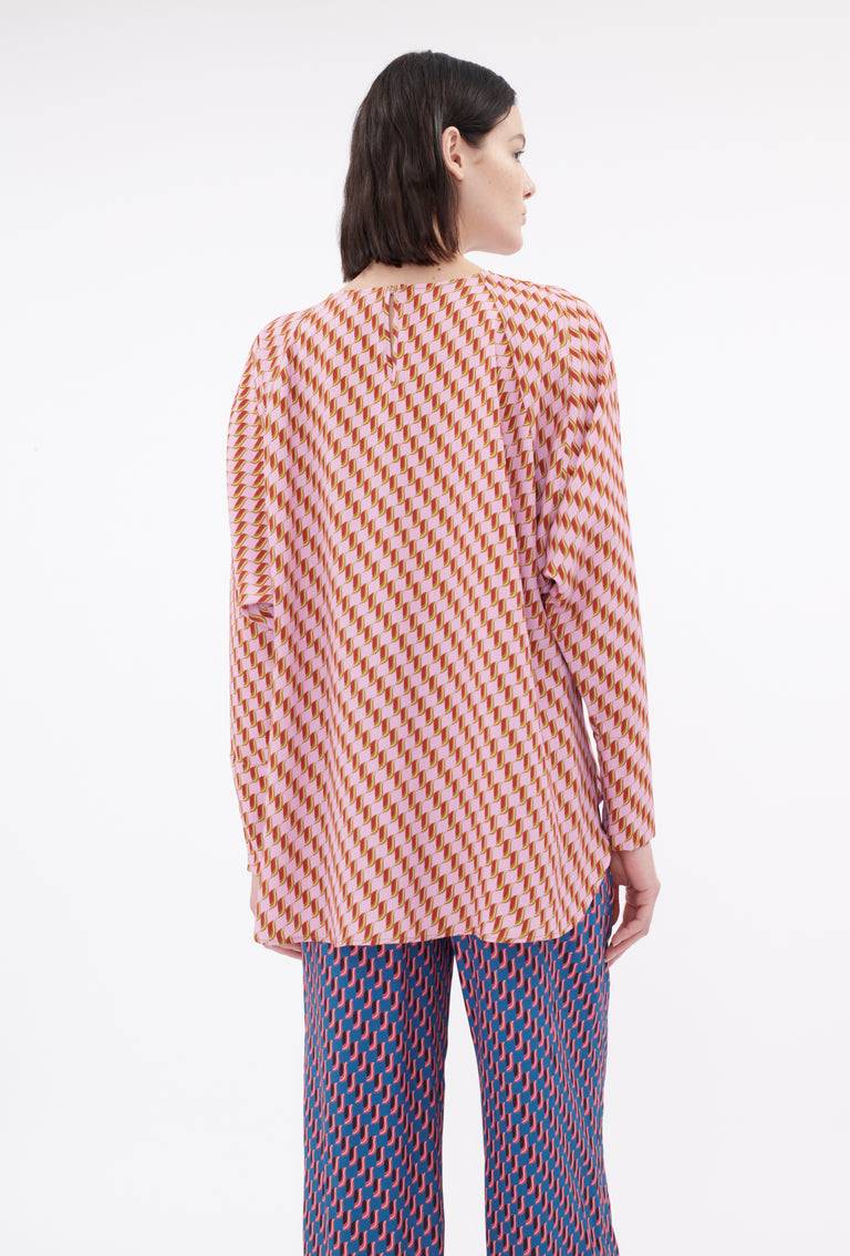 Odeeh Diagonal Waves Bluse, Candy Black Friday Preise