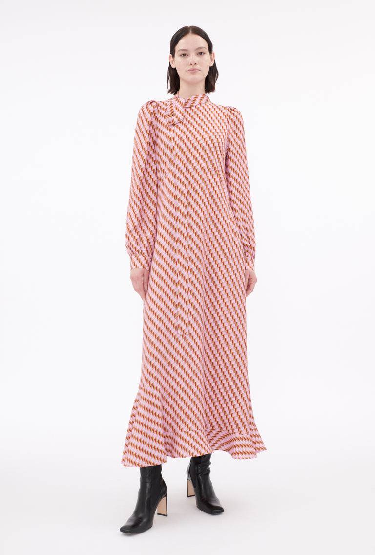Odeeh Diagonal Waves Kleid, Candy Hotsell