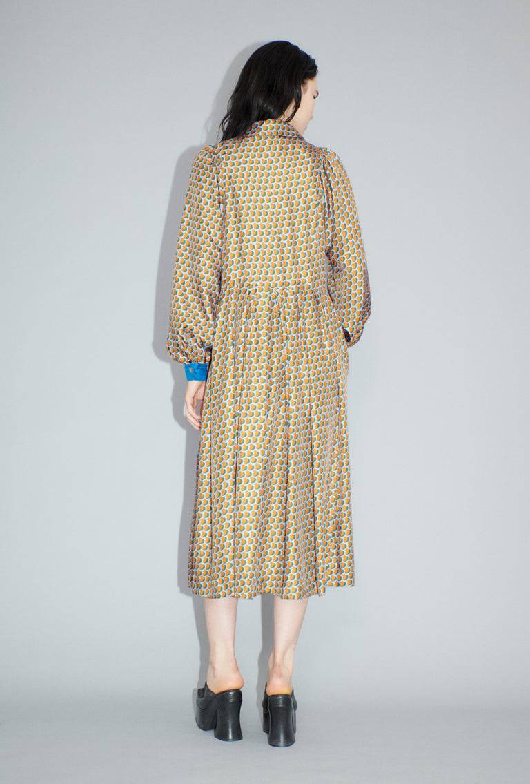 Odeeh Baisers Silk Twill Kleid, Saffran Günstiger Verkauf