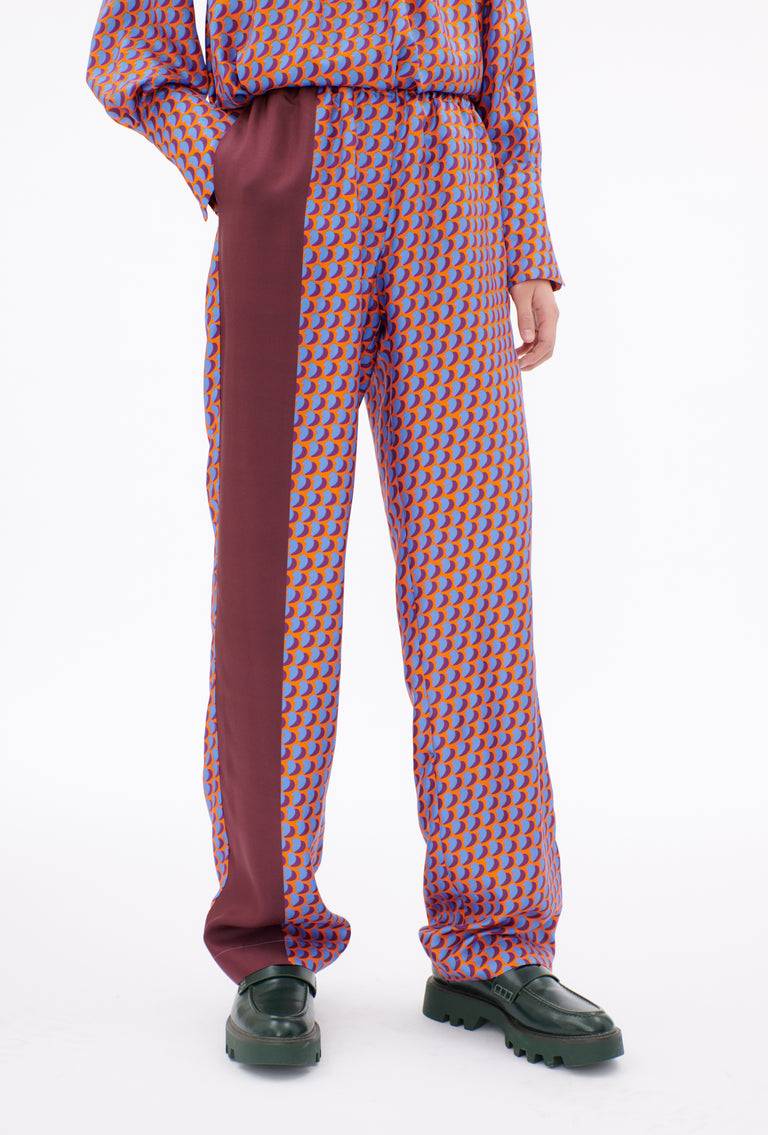 Odeeh Baisers Silk Twill Hose, Cobalt Kostenloser Versand