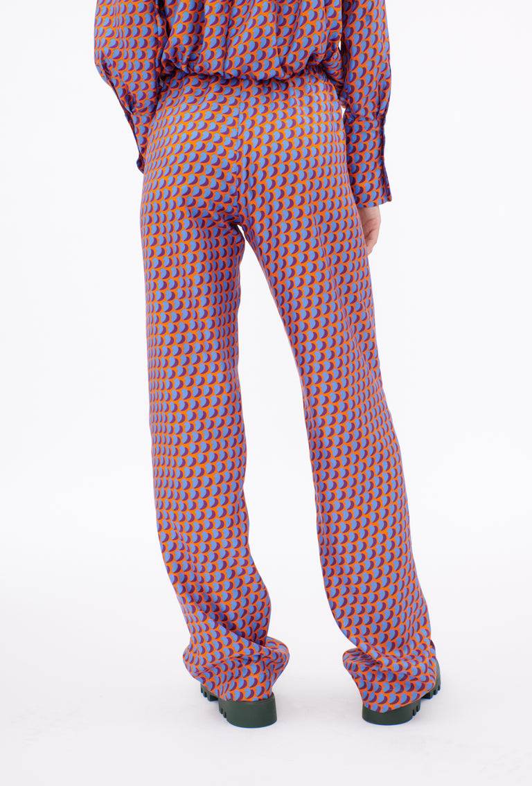 Odeeh Baisers Silk Twill Hose, Cobalt Kostenloser Versand