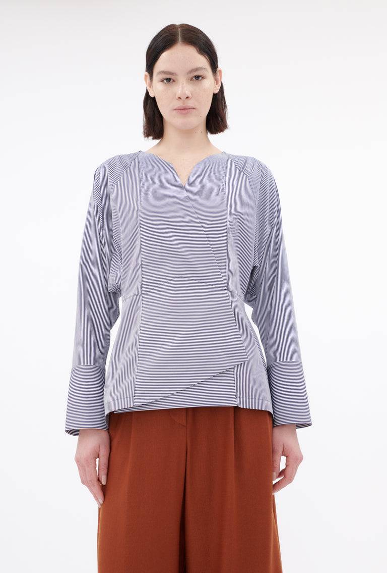 Odeeh Stripes Bluse, Navy White Limitierter Zeitrabatt