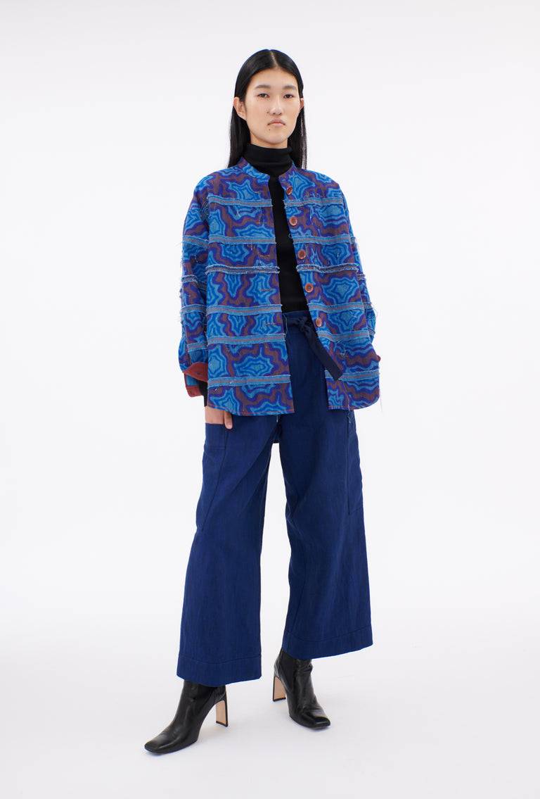 Odeeh Achats, Big Bluse, Light Indigo Fabrikpreis