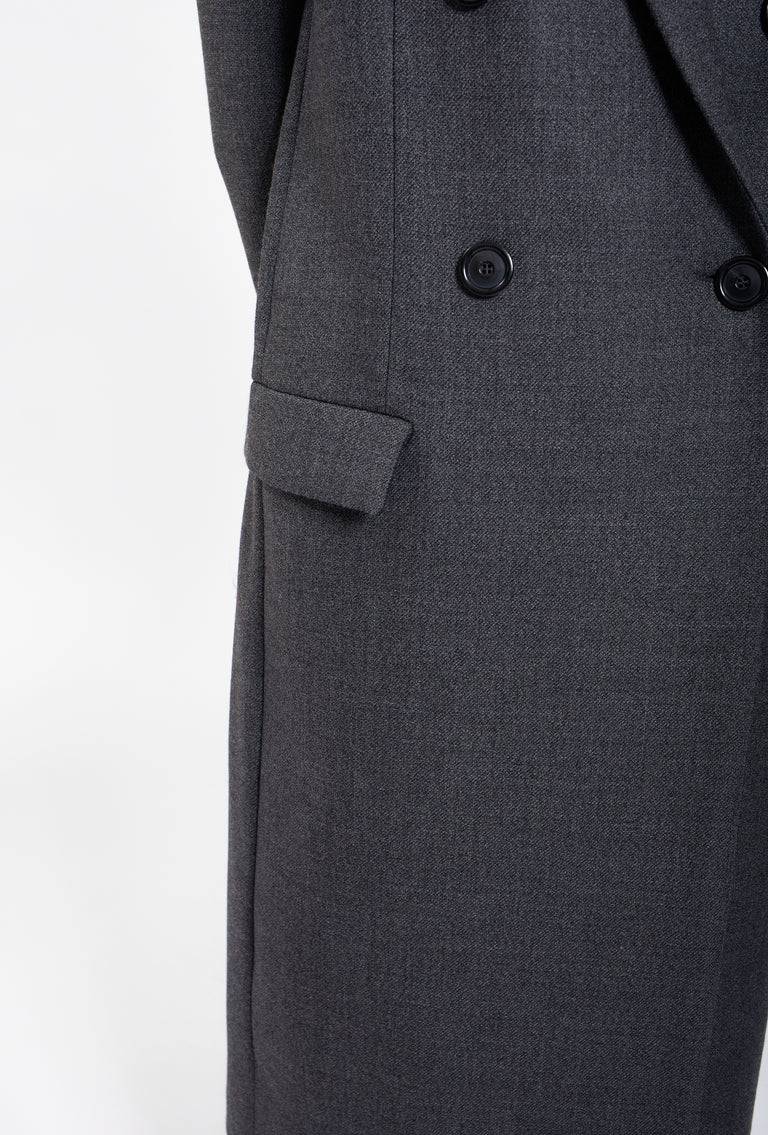 Odeeh Savile Row Wool Pique Mantel, Charcoal Sonderangebot