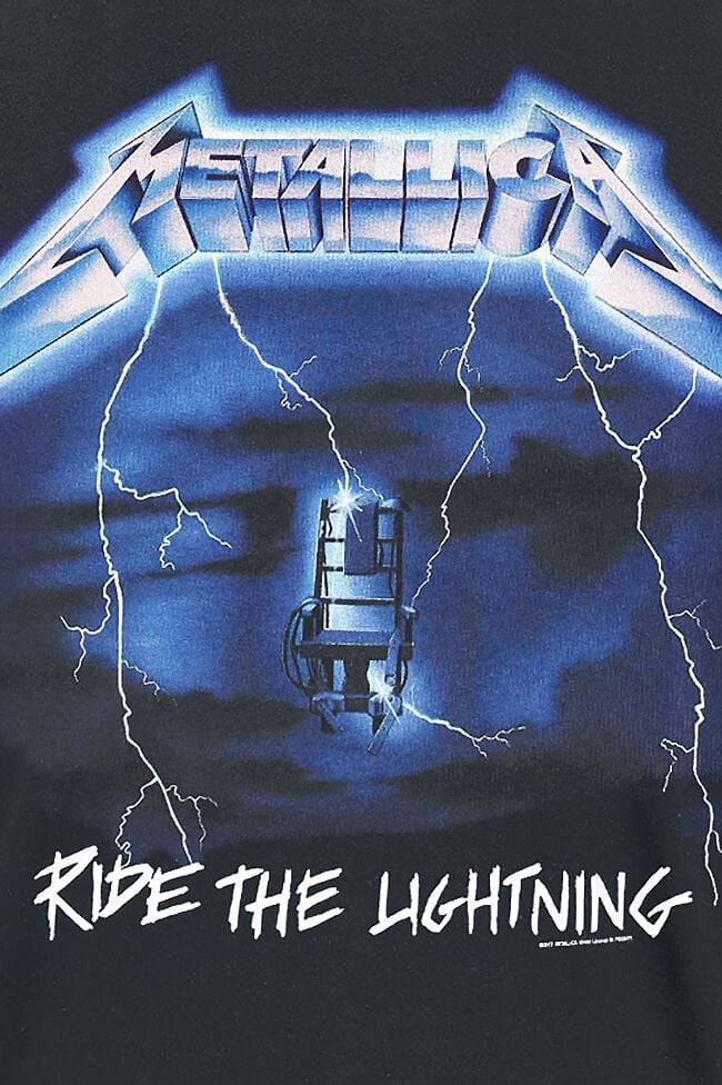 EMP "Ride The Lightning" T-Shirt schwarz von Metallica Kostenlose Rückgabe