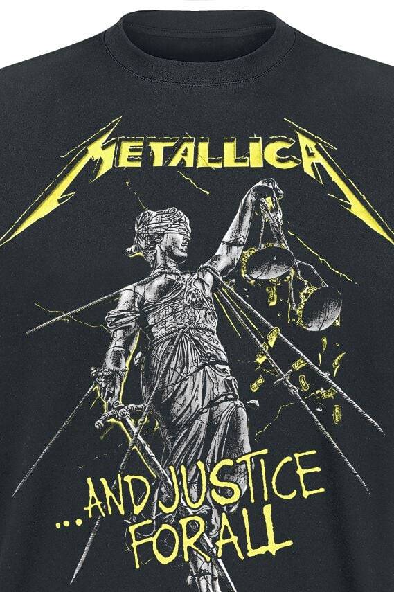 EMP " And Justice For All - Tracklist" T-Shirt schwarz von Metallica Begrenzte Freigabe