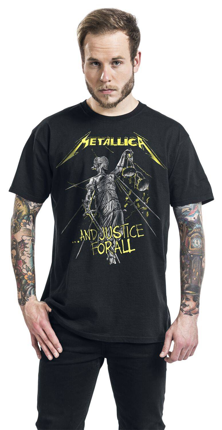 EMP " And Justice For All - Tracklist" T-Shirt schwarz von Metallica Begrenzte Freigabe
