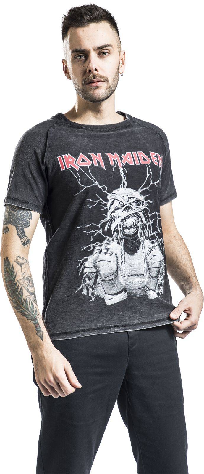 EMP "EMP Signature Collection" T-Shirt dunkelgrau/grau von Iron Maiden Letzte 3 Tage