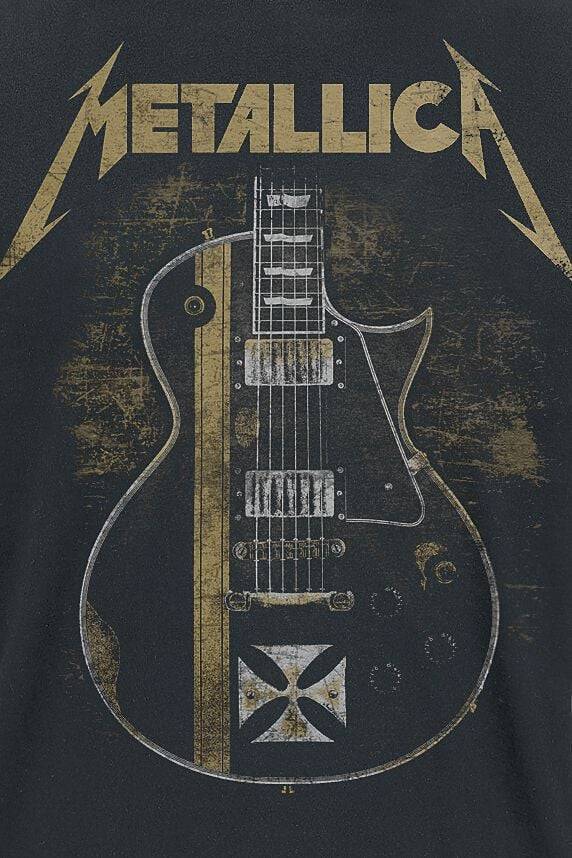 EMP "Hetfield Iron Cross Guitar" T-Shirt schwarz von Metallica Neueste Stile
