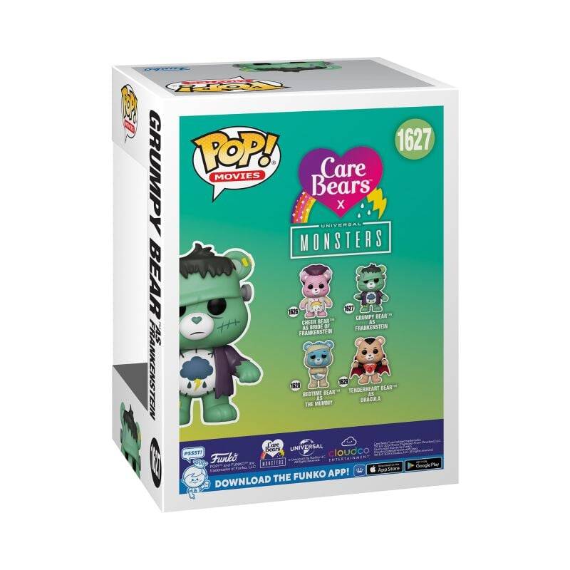 EMP "Die Glücksbärchis x Universal Monsters - Grumpy Bear as Frankenstein Vinyl Figur 1627" Funko Pop! multicolor von Die Glücksbärchis Nur für heute