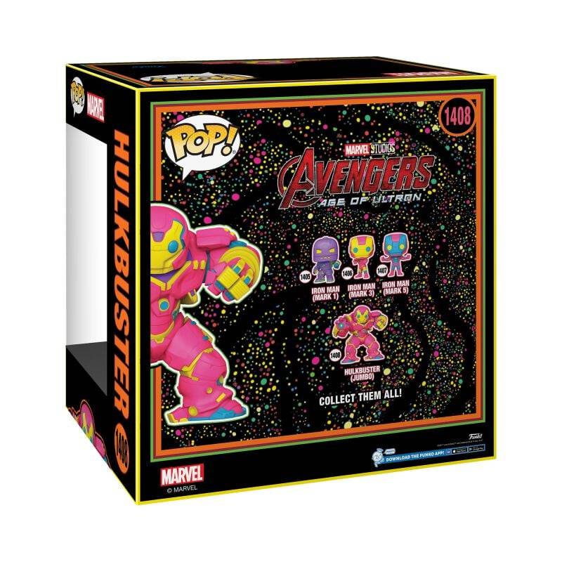 EMP "Hulkbuster (Blacklight) (Jumbo Pop!) Vinyl Figur 1408" Funko Pop! multicolor von Iron Man Bis zu 55% Rabatt