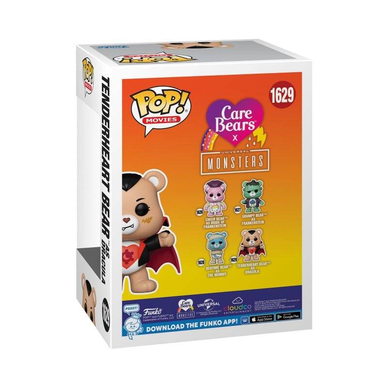 EMP "Die Glücksbärchis x Universal Monsters - Tenderheart Bear as Dracula Vinyl Figur 1629" Funko Pop! multicolor von Die Glücksbärchis Nur noch ein Tag übrig