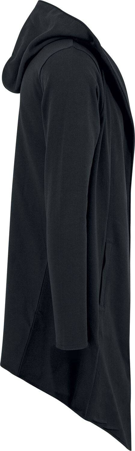 EMP "Long Hooded Open Edge Cardigan" Cardigan schwarz von Urban Classics Auslauf