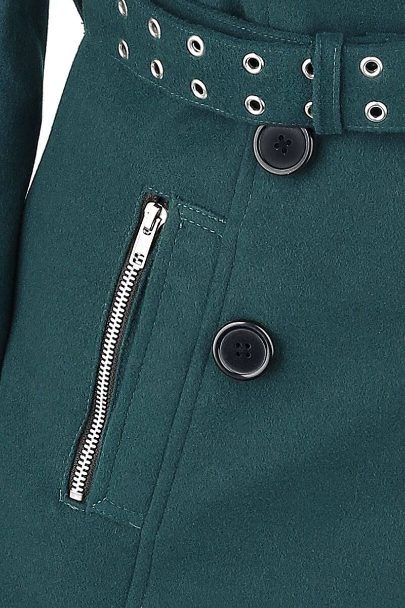 EMP "Decay Coat" Wintermantel petrol von Vixxsin Online Shopping