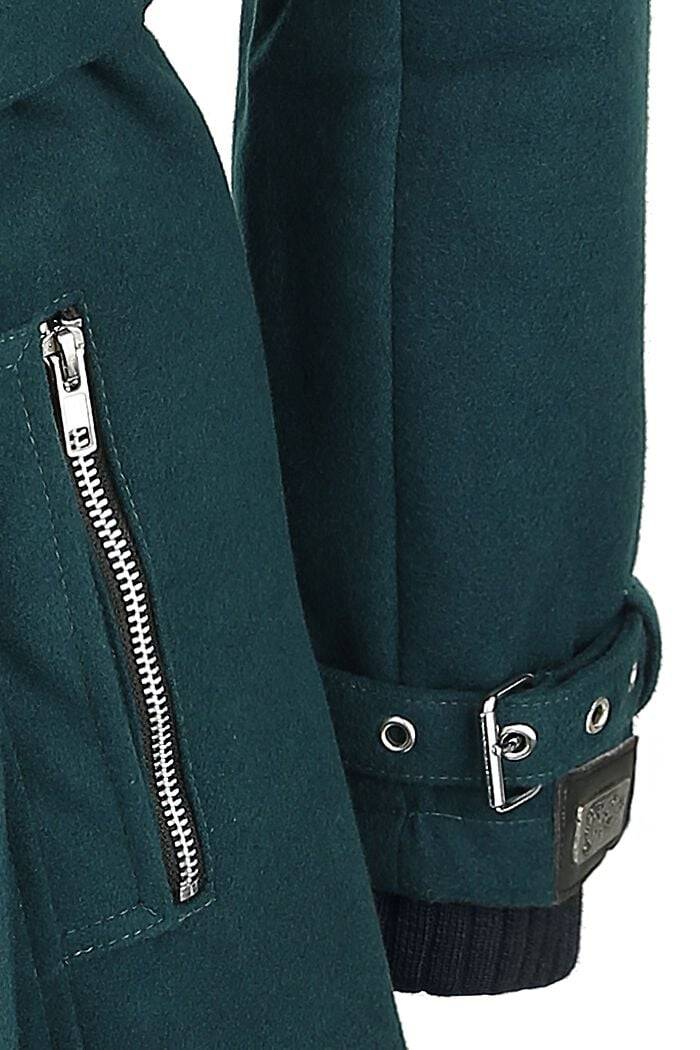EMP "Decay Coat" Wintermantel petrol von Vixxsin Online Shopping